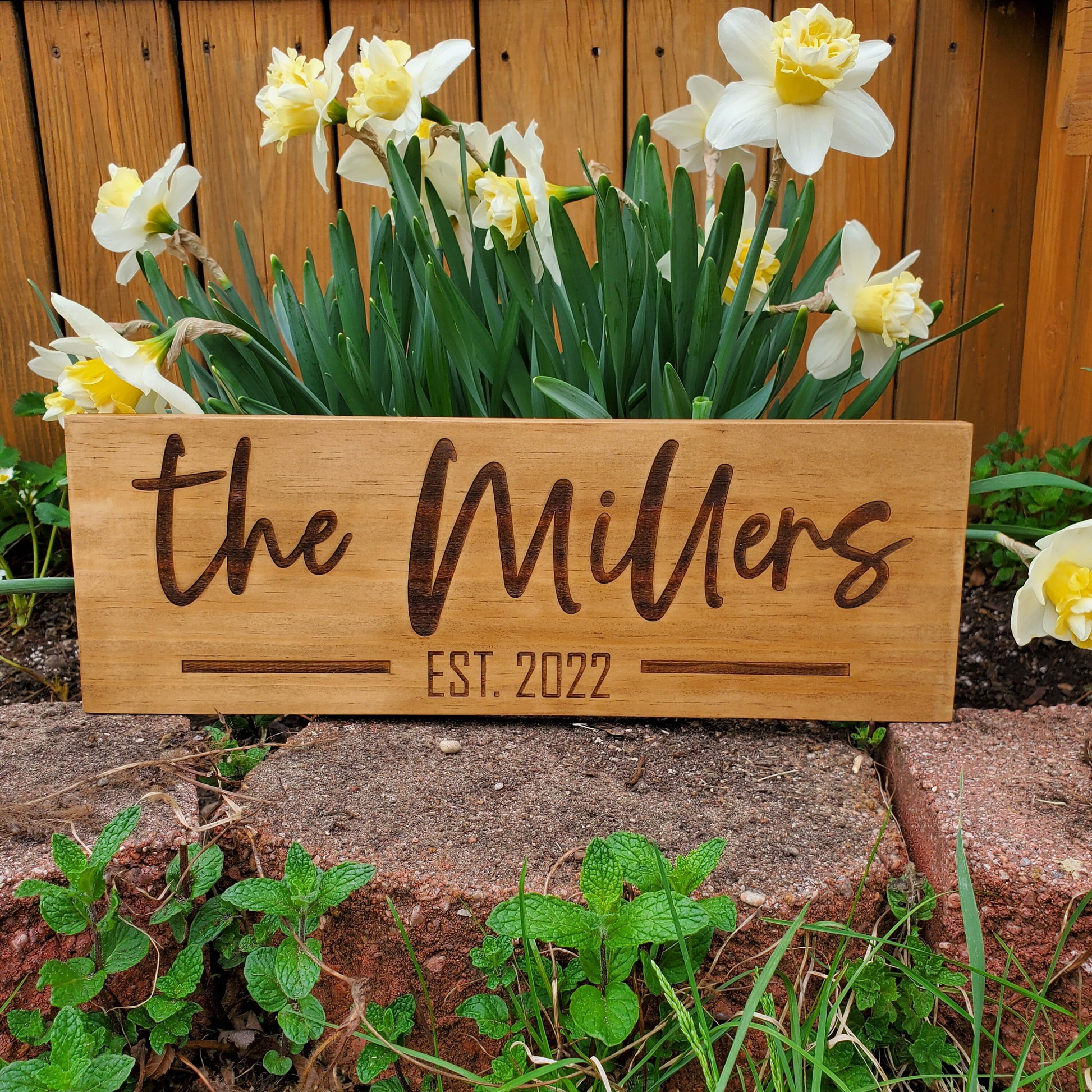 Custom Sign | Established Sign | Family Last Name Sign | Custom Wood Sign | Laser Engraved Sign