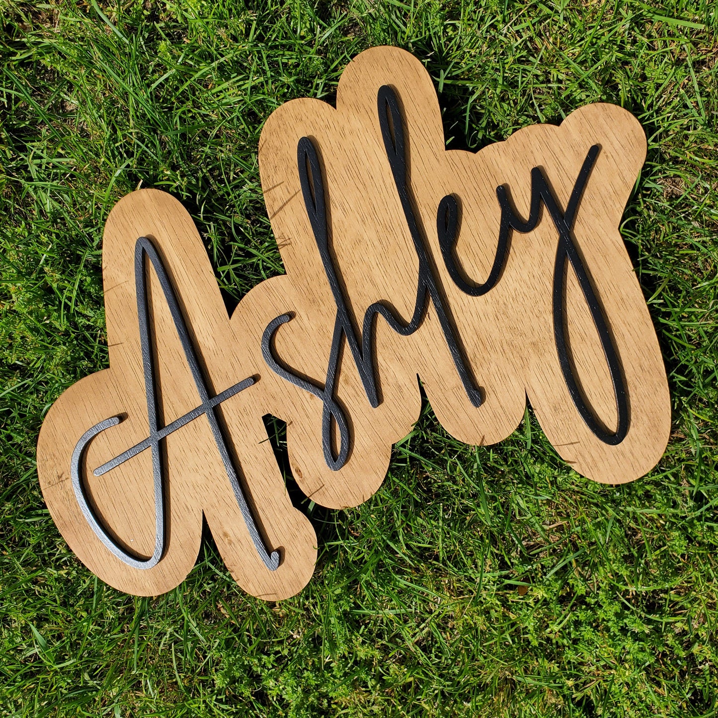 Layered Name Sign | Custom Wood Sign | Wood Cut Out | Nursery Sign | Name Sign | Laser Cut Sign