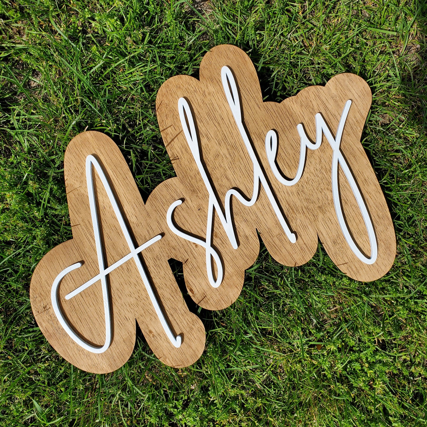 Layered Name Sign | Custom Wood Sign | Wood Cut Out | Nursery Sign | Name Sign | Laser Cut Sign