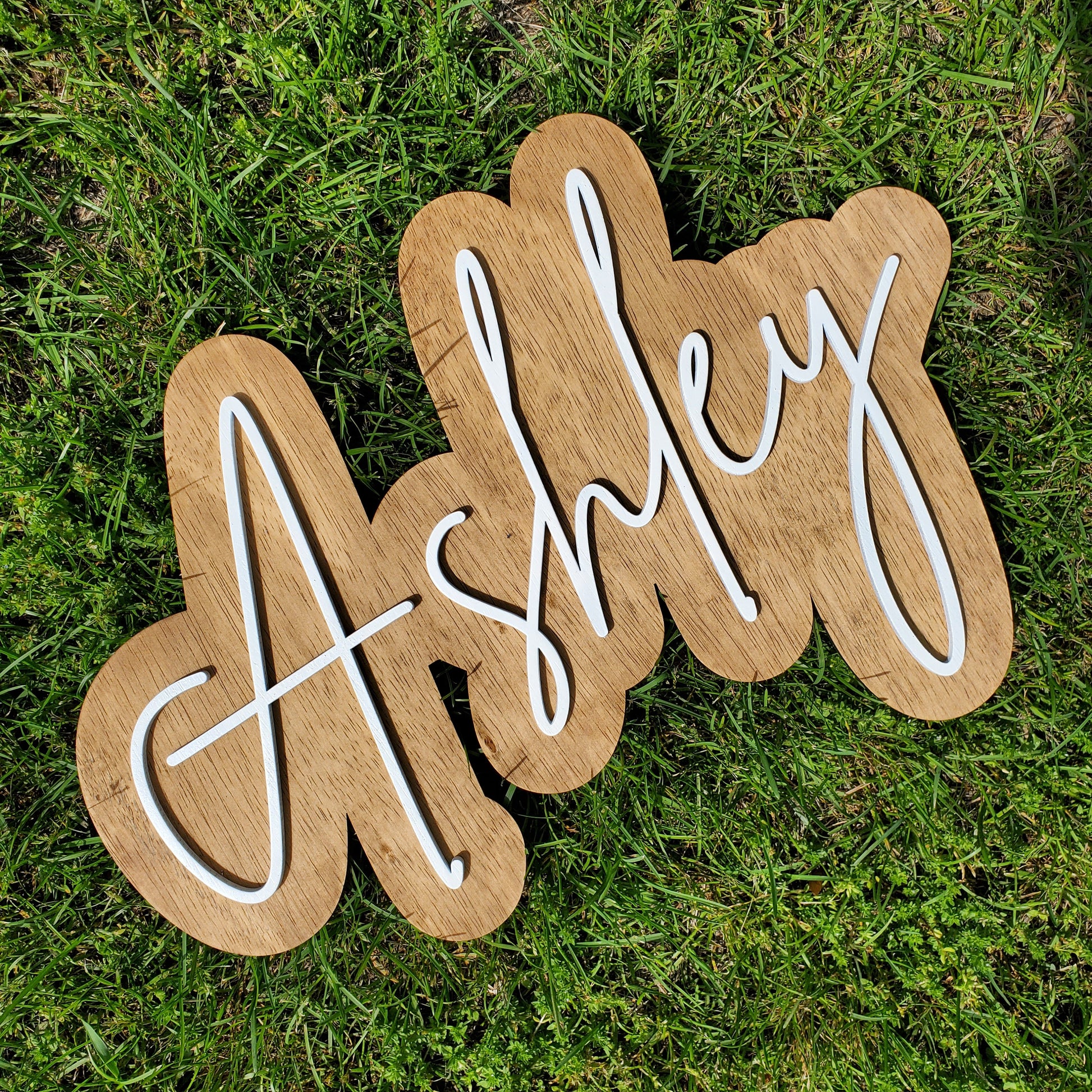 Layered Name Sign | Custom Wood Sign | Wood Cut Out | Nursery Sign | Name Sign | Laser Cut Sign