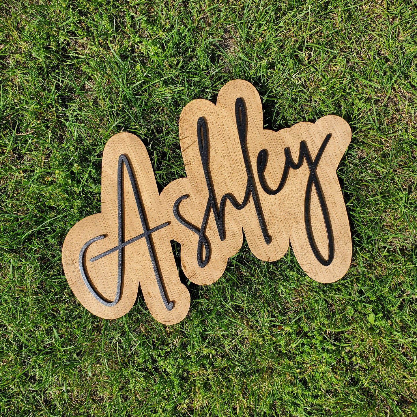Layered Name Sign | Custom Wood Sign | Wood Cut Out | Nursery Sign | Name Sign | Laser Cut Sign