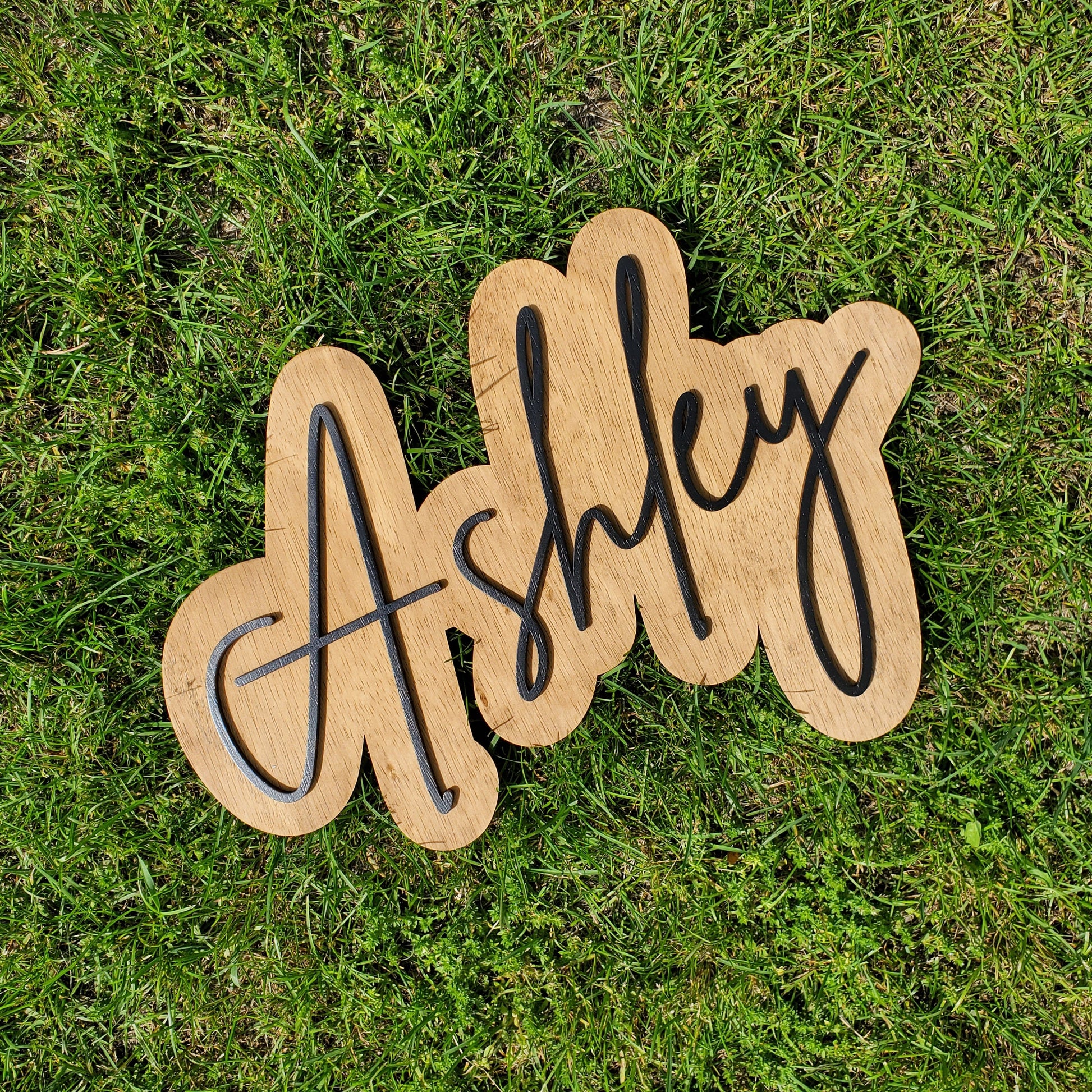 Layered Name Sign | Custom Wood Sign | Wood Cut Out | Nursery Sign | Name Sign | Laser Cut Sign