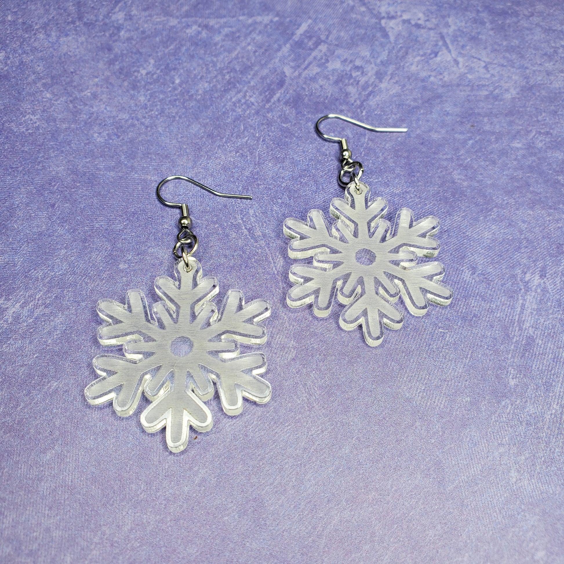 Snowflake Earrings | Snow Earrings | Hypoallergenic Earrings | Christmas Earrings | Drop Earrings