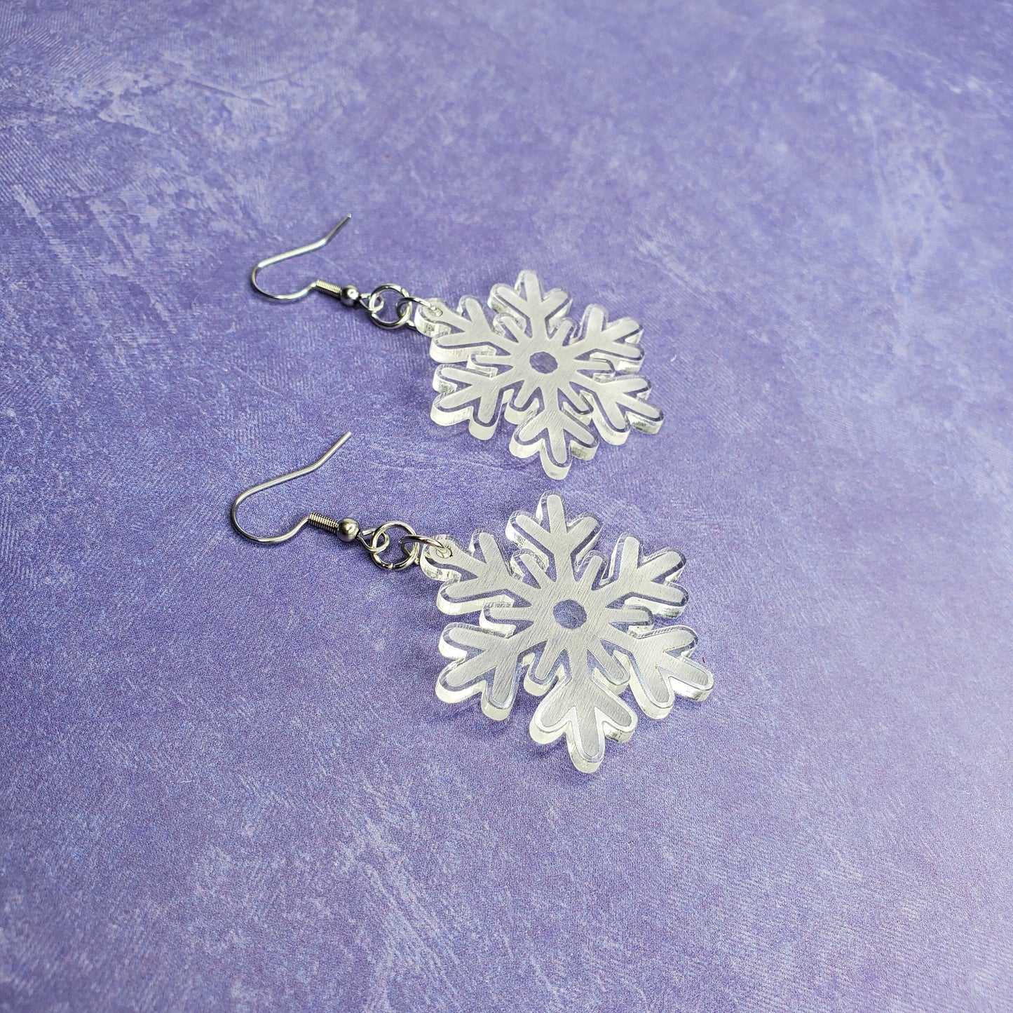 Snowflake Earrings | Snow Earrings | Hypoallergenic Earrings | Christmas Earrings | Drop Earrings