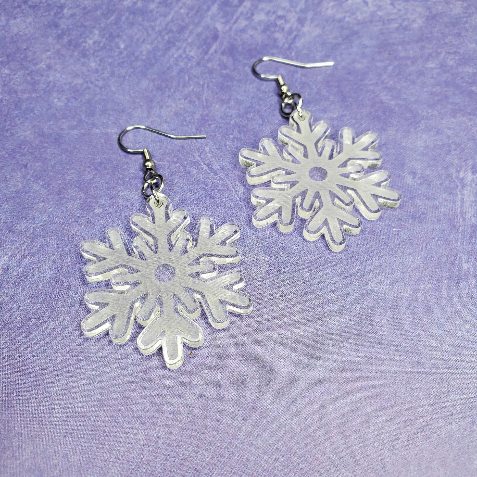 Snowflake Earrings | Snow Earrings | Hypoallergenic Earrings | Christmas Earrings | Drop Earrings