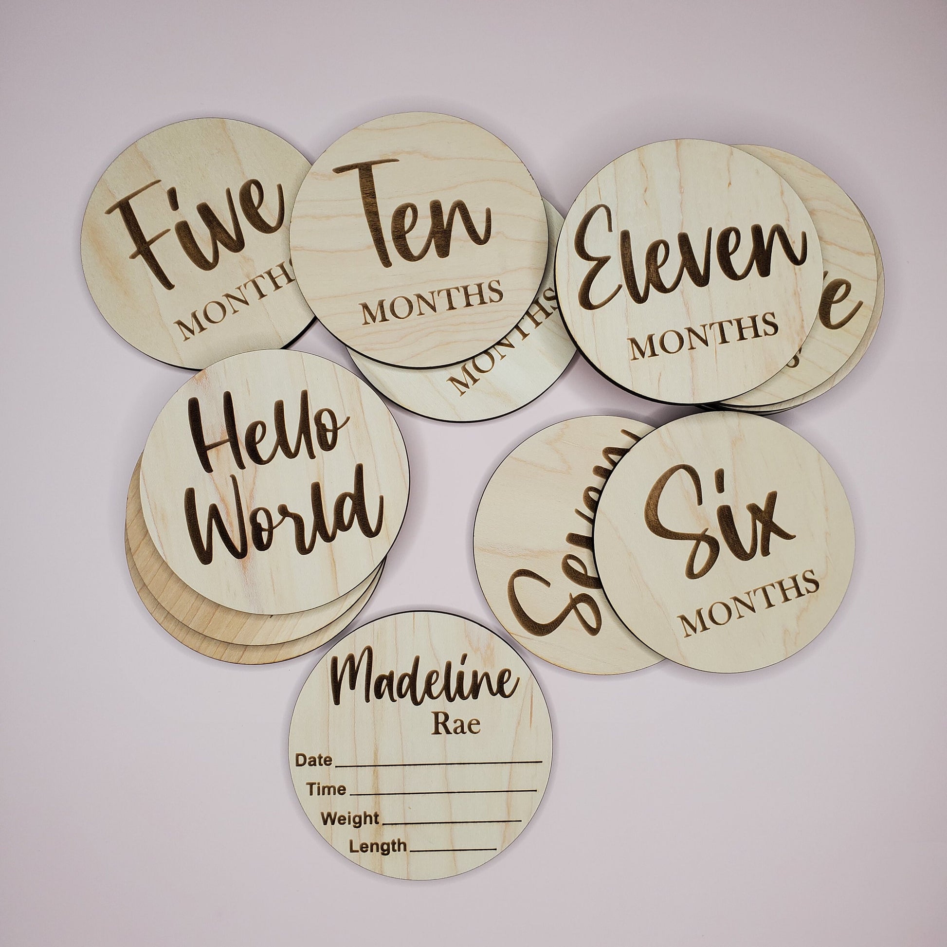 Milestone Markers | Baby Milestones | Baby Shower Gift | Baby Month Markers