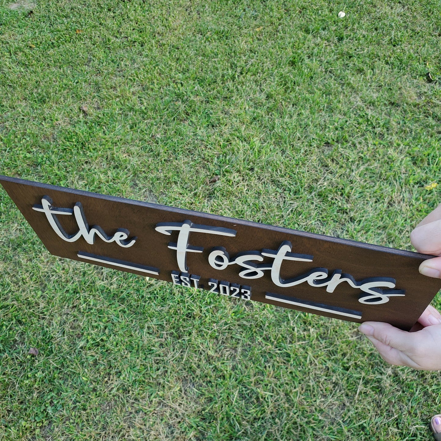 Custom Sign | Established Sign | Family Last Name Sign | Custom Wood Sign | 3D Laser Cut Sign | Wedding Gift | Wood Sign