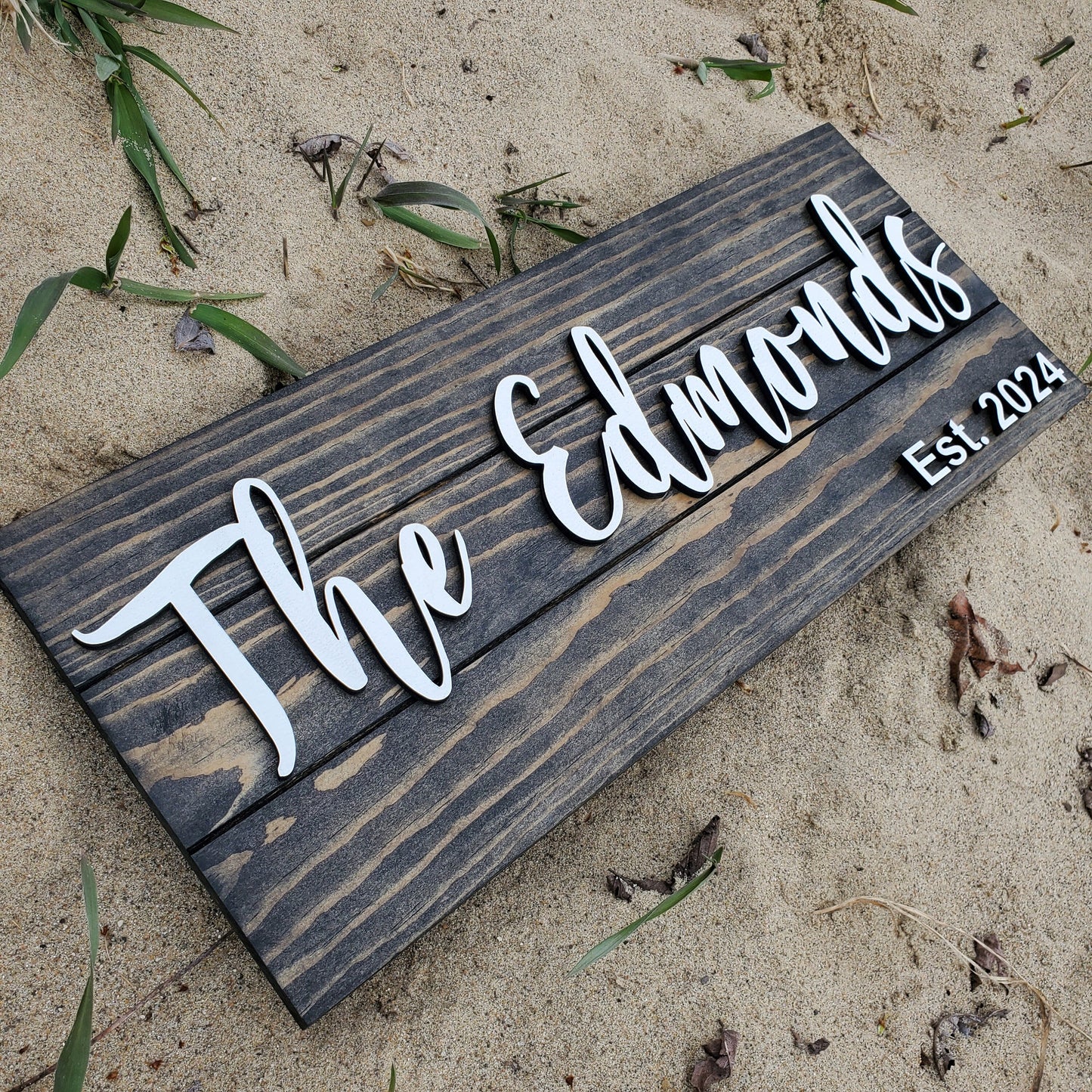 Custom Wood Sign | Established Sign | Family Last Name Sign | Custom Wood Sign | 3D Laser Cut Sign | Wedding Gift | Wood Signs