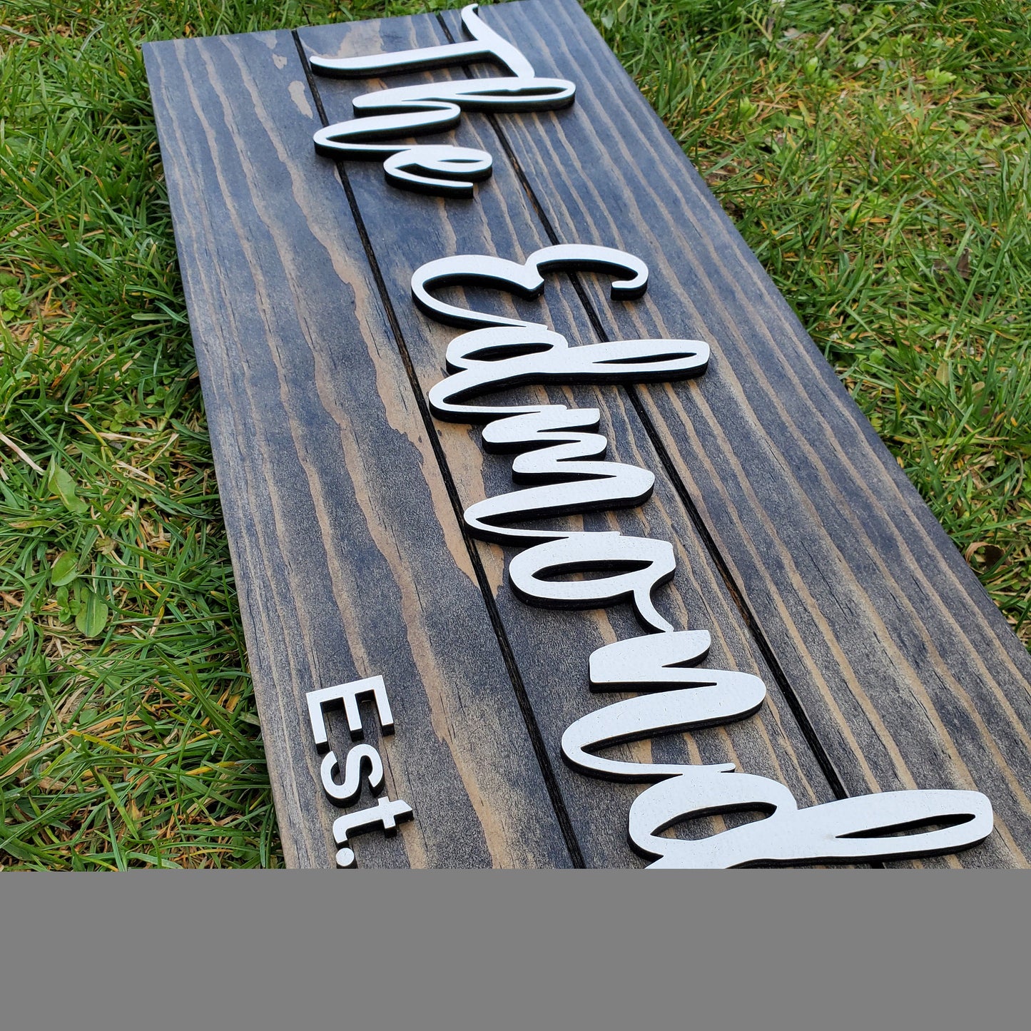 Custom Wood Sign | Established Sign | Family Last Name Sign | Custom Wood Sign | 3D Laser Cut Sign | Wedding Gift | Wood Signs