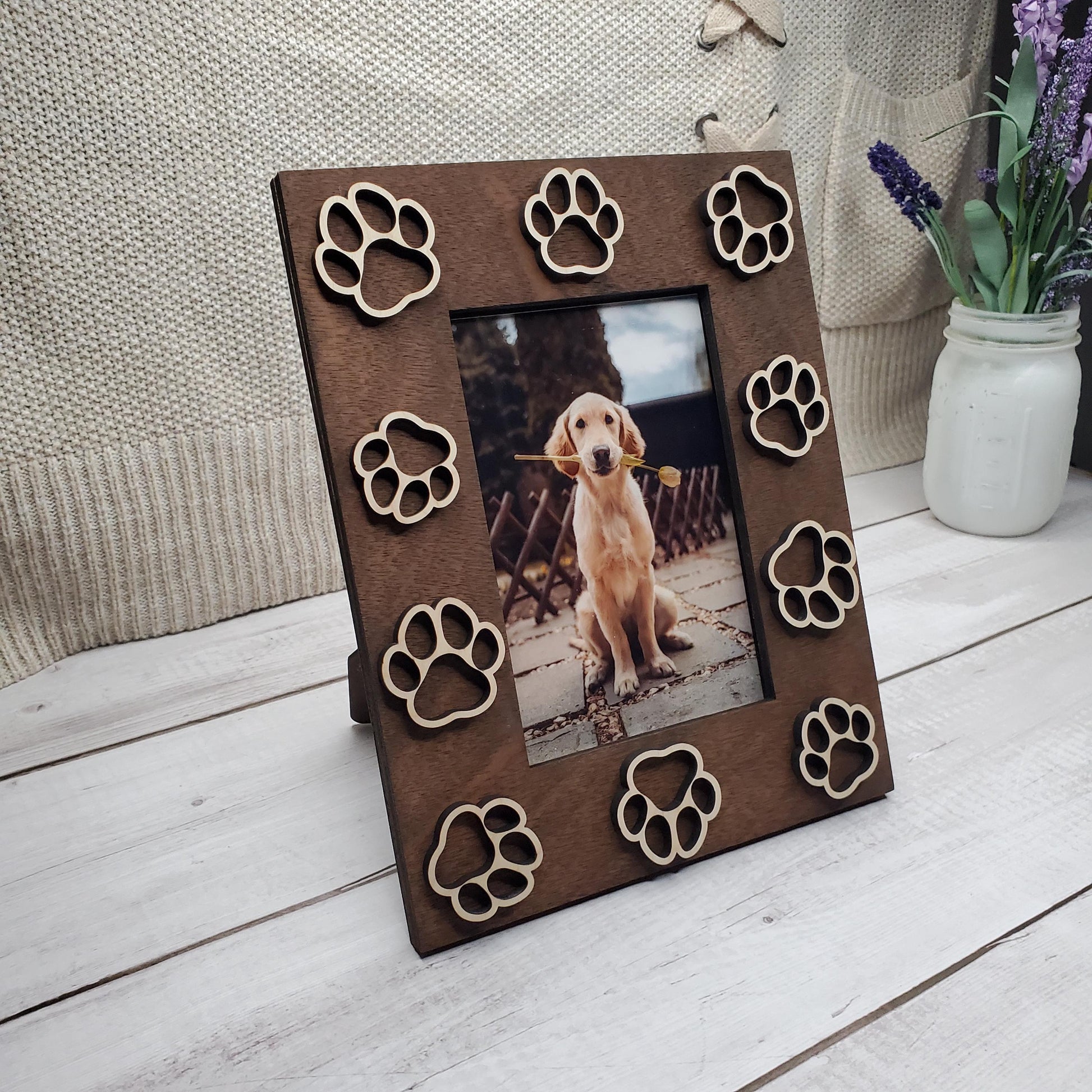 3D Dog Paw Print Picture Frame