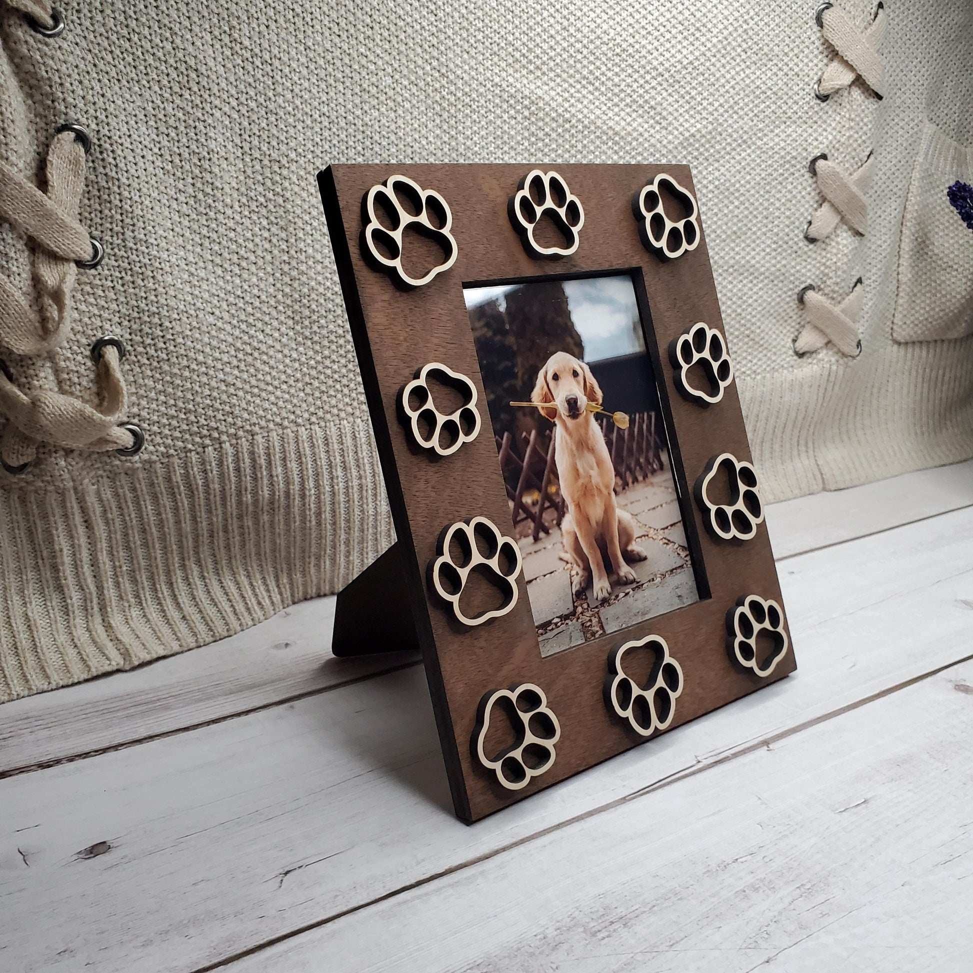 3D Dog Paw Print Picture Frame