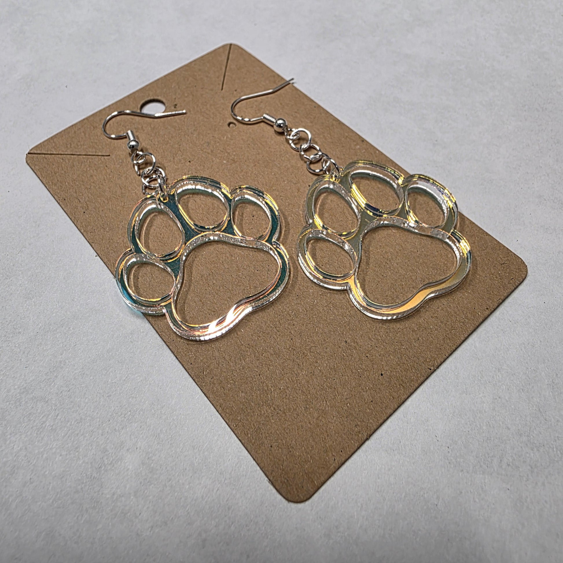 Dog Paw Print Earrings | Dangle Earrings | Hypoallergenic