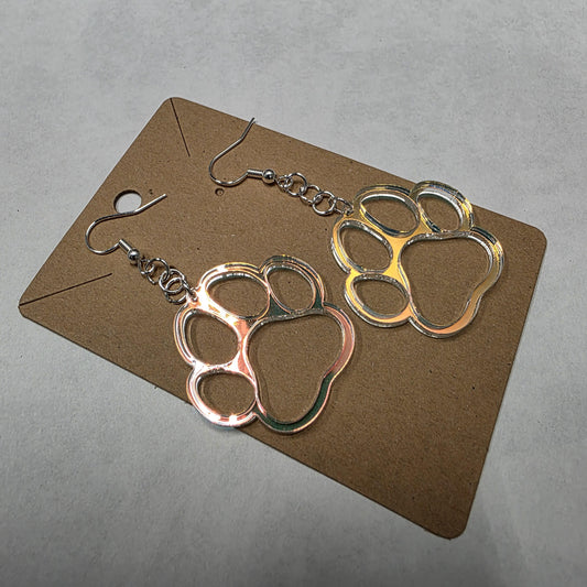 Dog Paw Print Earrings | Dangle Earrings | Hypoallergenic