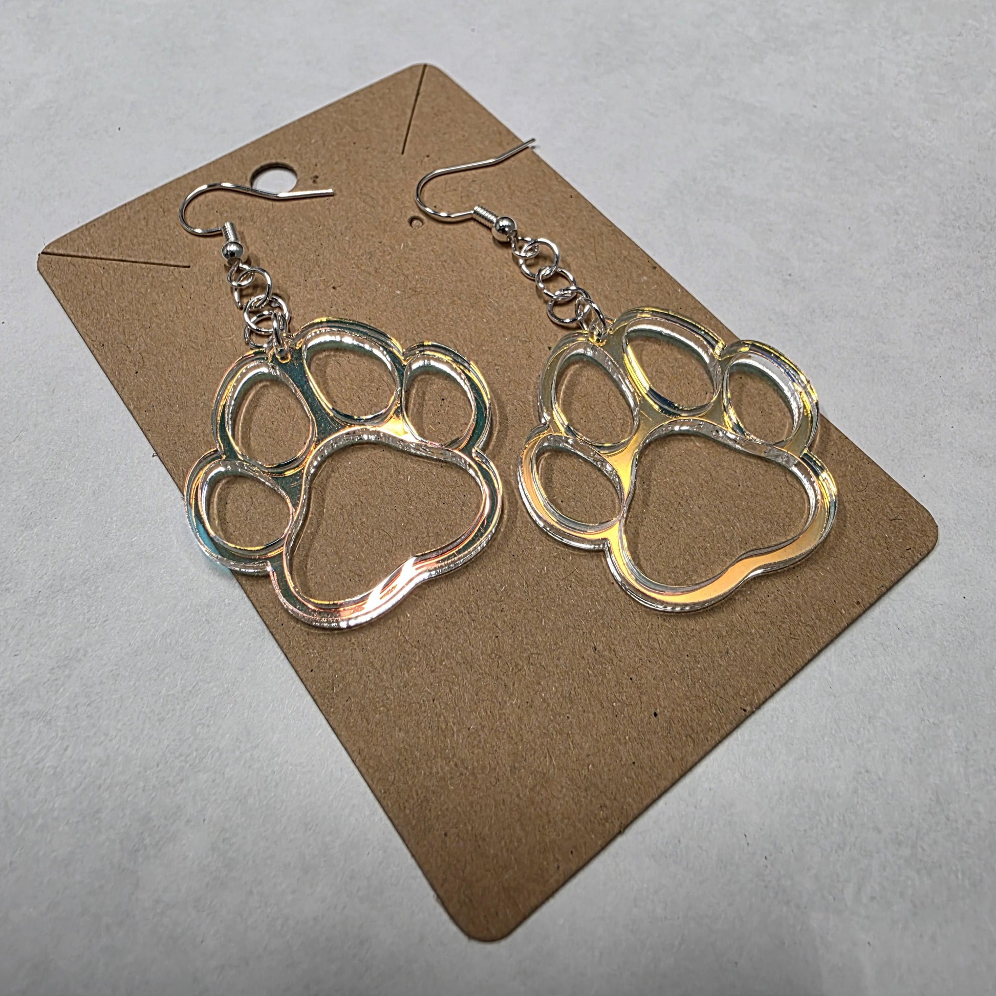 Dog Paw Print Earrings | Dangle Earrings | Hypoallergenic
