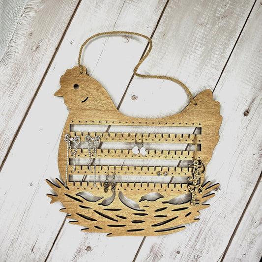 Chicken Earring Holder Display