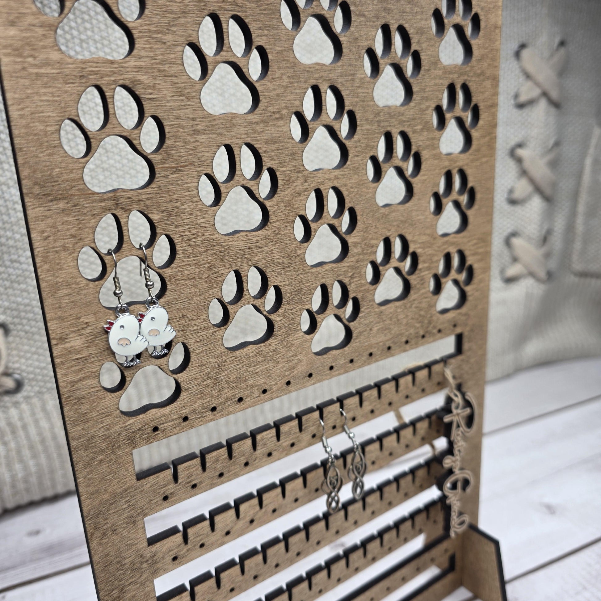 Dog Paw Earring Holder | Jewelry Organizer | Jewelry Holder | Earring Display | Jewelry Display