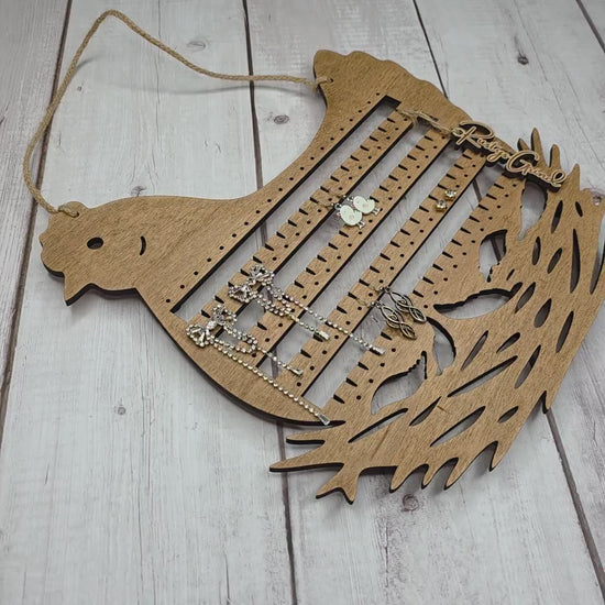 Chicken Earring Holder Display